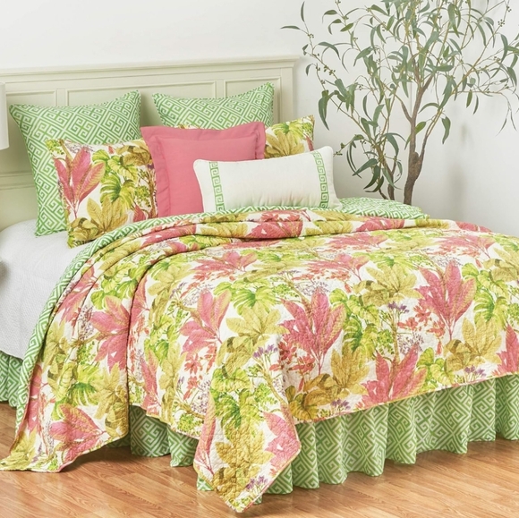 C and F Home Other - C & F Twin Quilt Set NEW MOANA Tropical L👀K